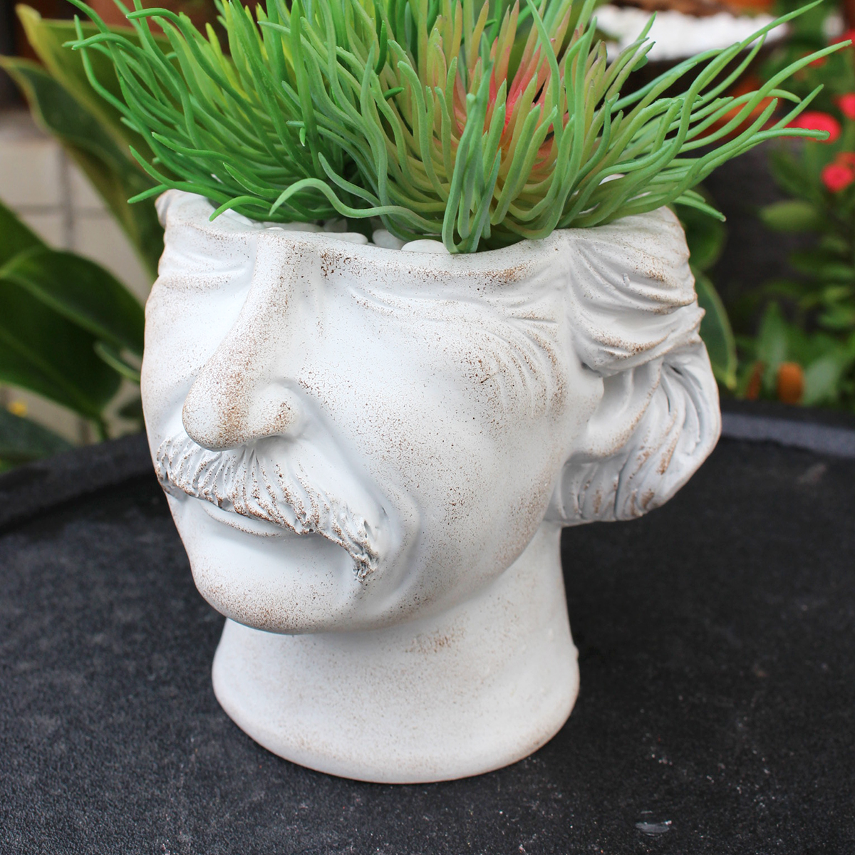 Minimalist Head Planter Pot Decorative Face Flower Pot with Drainage