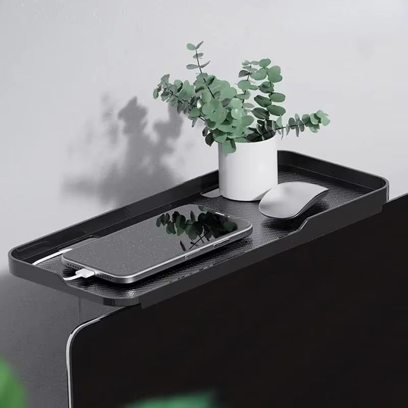 Adjustable Monitor Top Shelf Foldable Screen Storage Rack for Router and Devices