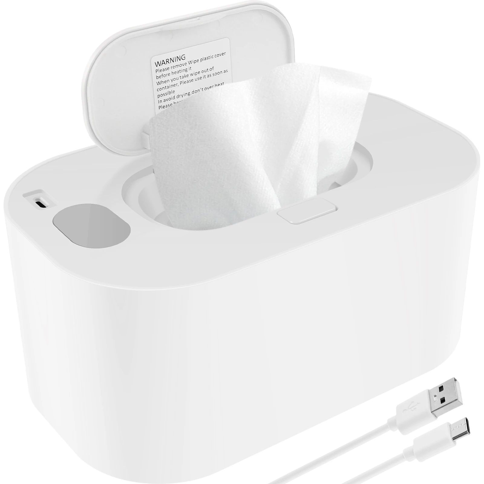 Premium Baby Wipe Warmer & Dispenser with LED Light - Large Capacity baby wipe warmer with adjustable temperature baby w