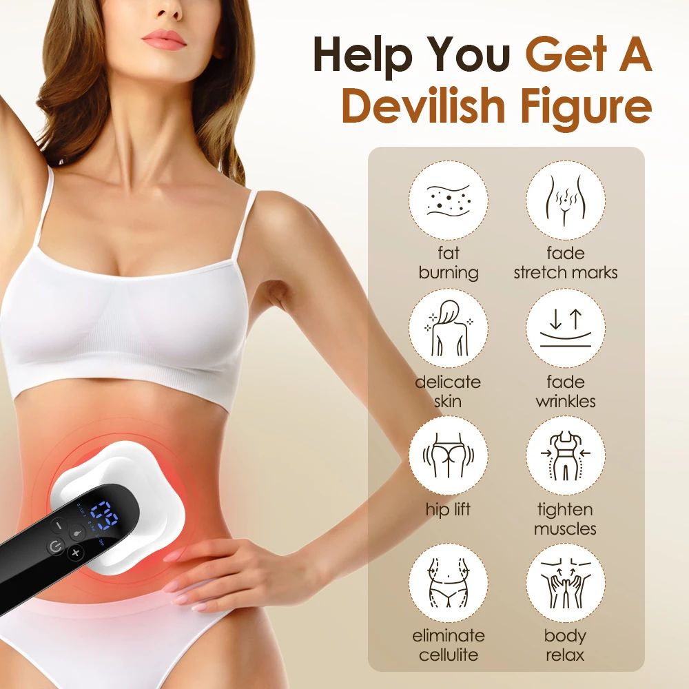 Electric Body Massager for Abdomen and Legs Deep Tissue Sculpting and Relaxation Device