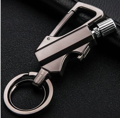 Waterproof Outdoor Lighter Keychain Refillable Kerosene Lighter Portable Survival Fire Starter