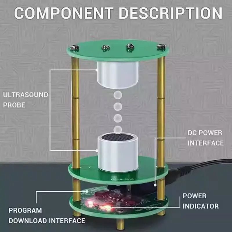 DIY Ultrasonic Levitation Kit 12V Standing Wave Controller