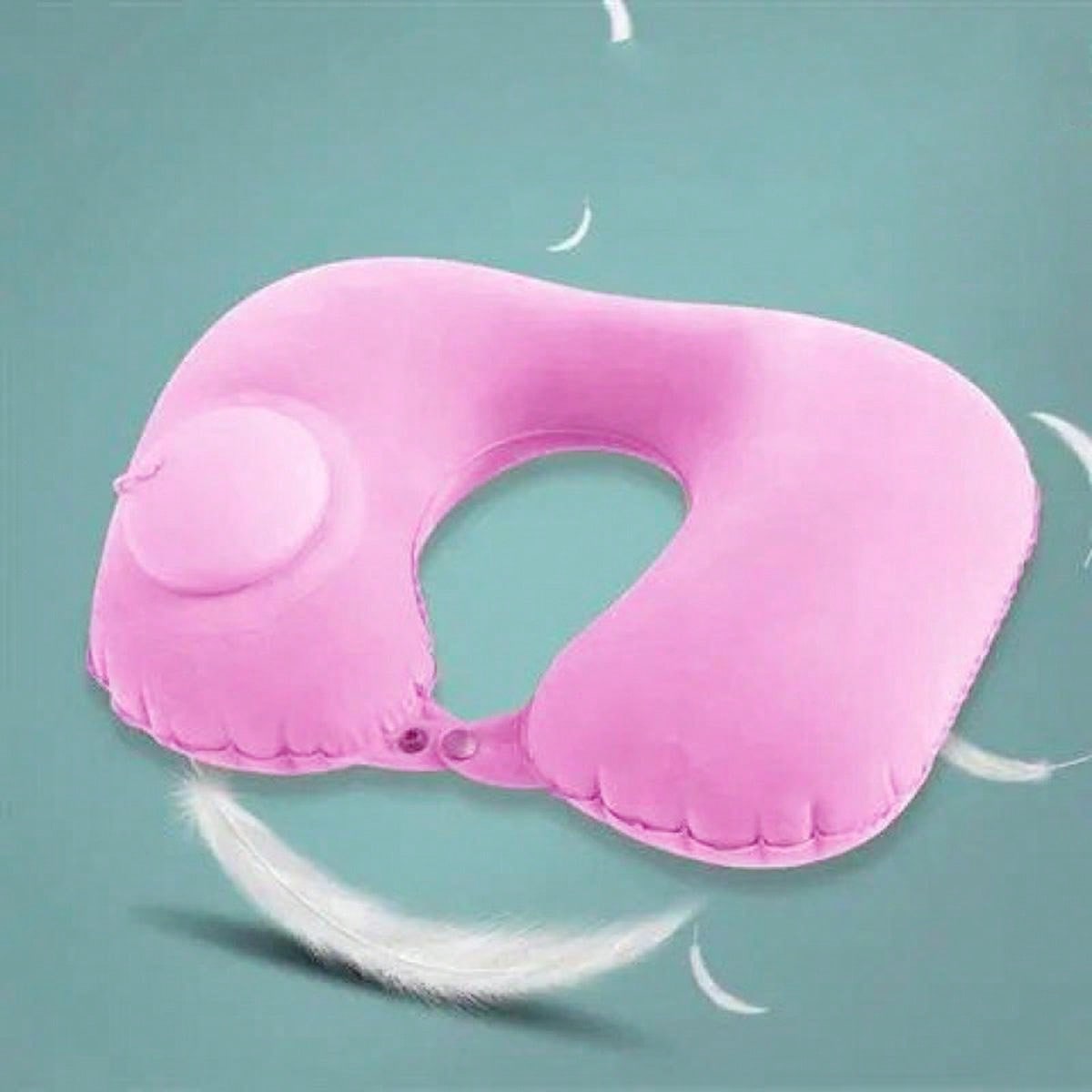 Portable Inflatable Travel Pillow for Neck and Lumbar Support