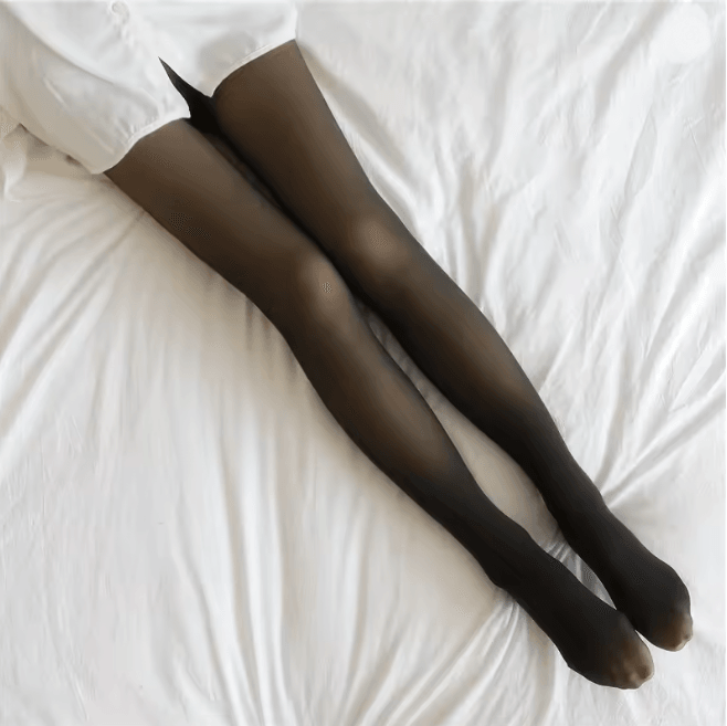 Womens Thermal Tights Warm Translucent High Waist Leggings