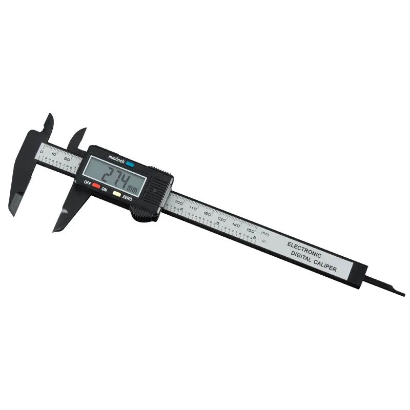 Precision Digital Caliper Vernier Gauge - Carbon Fiber Electronic Measuring Tool (100/150mm)