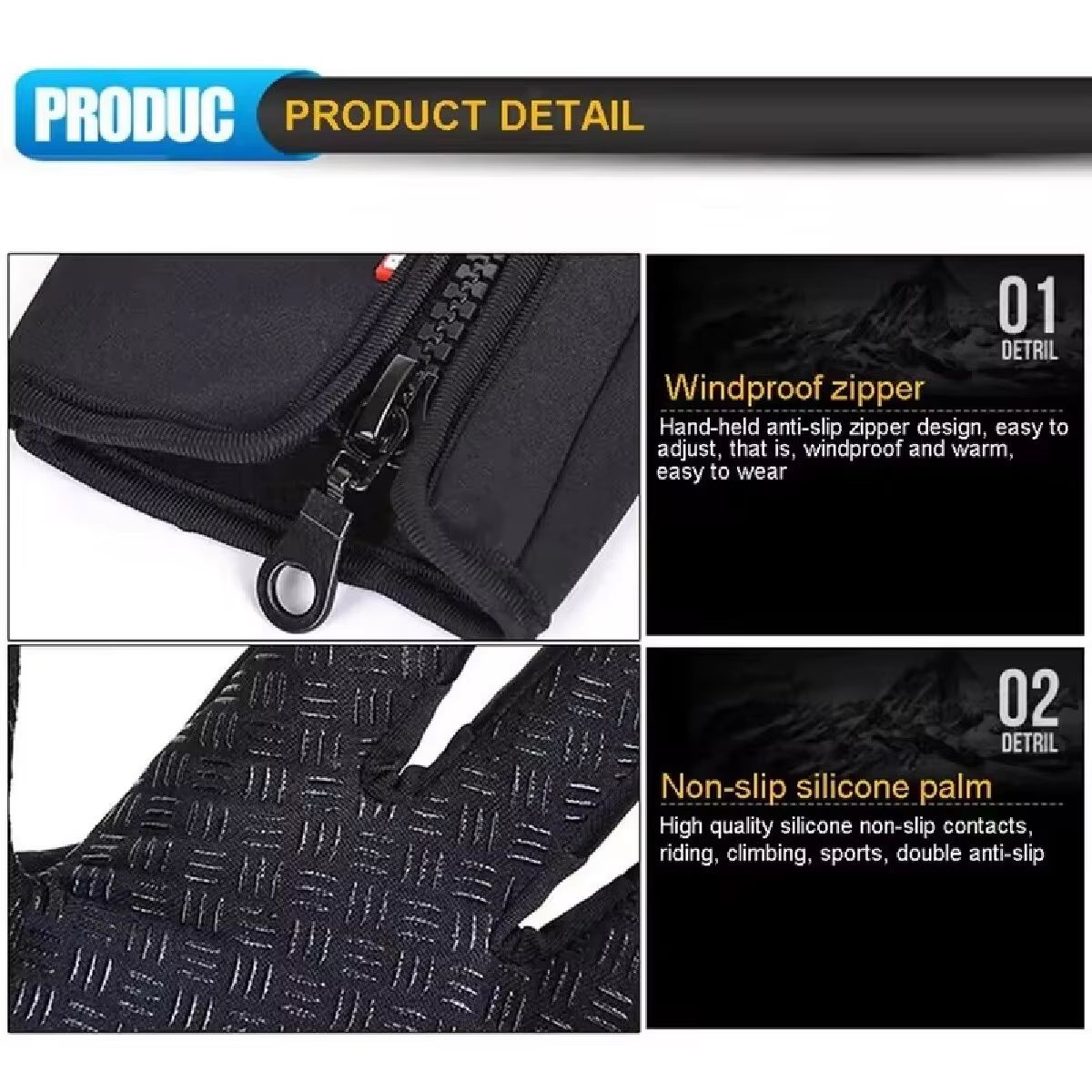 ArcticTouch touchscreen winter gloves – Unisex Waterproof, Windproof Cycling & Ski Gloves