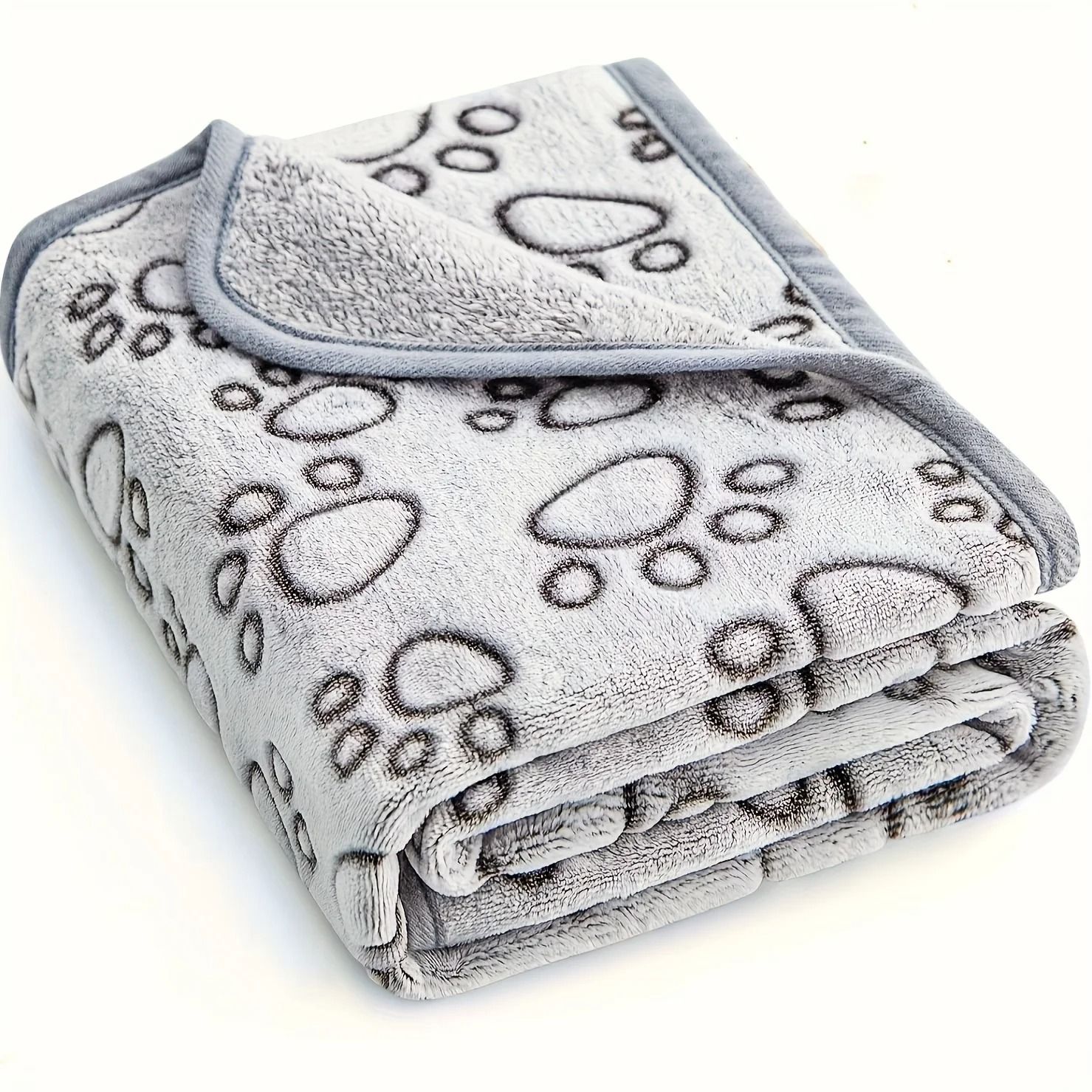 Soft Plush Pet Blanket with Cartoon Design