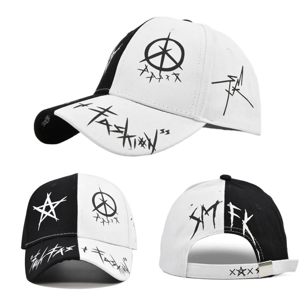 Graffiti Letter Patchwork Snapback Baseball Cap
