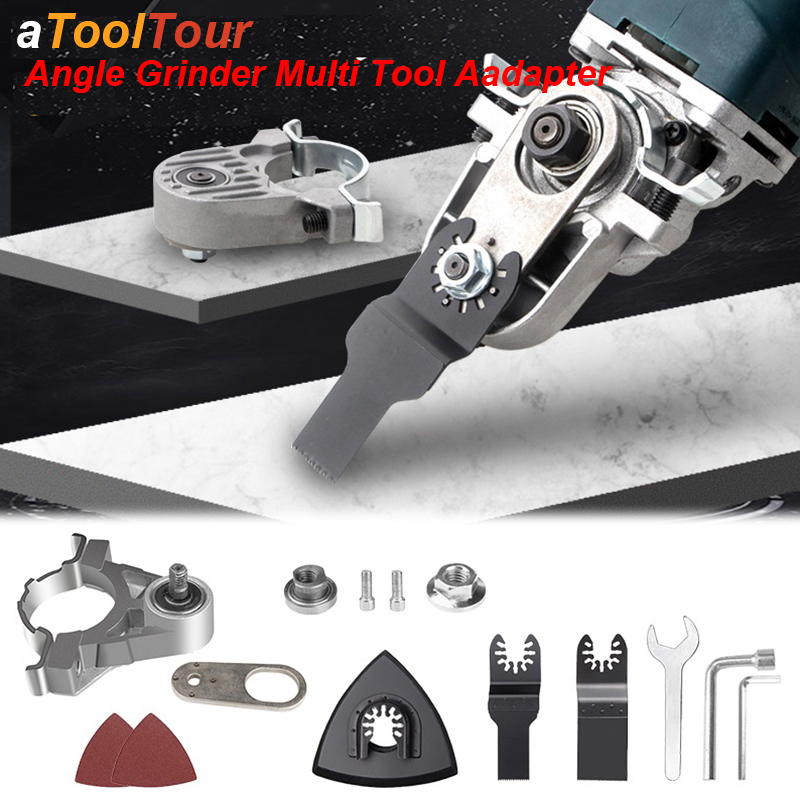 Multifunctional Angle Grinder Attachment Converter - Oscillate Saw Blade Adapter, Compatible for Power Tools