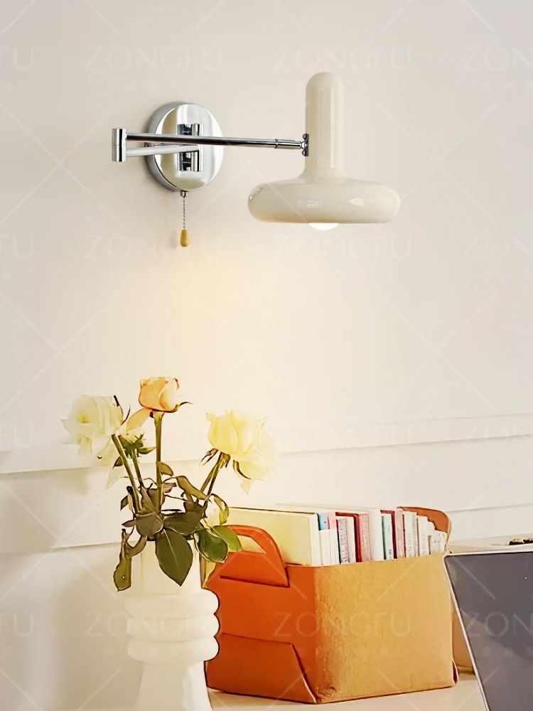 Nordic Modern Retractable Wall Lamp for Bedroom and Workspace