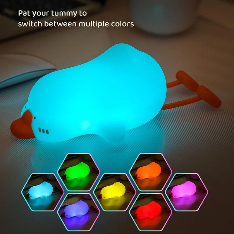 BANDIAN Rechargeable LED Cute Duck Night Light