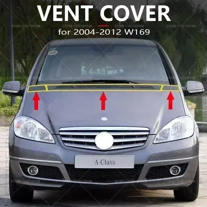 Front Hood Vent Grille Cover for Mercedes Benz A-Class W169 (2004–2012) – OEM Replacement