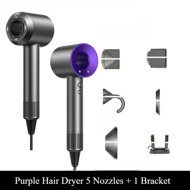 Professional 5 in 1 Hair Dryer with Hot and Cold Air and Thermostatic Styling
