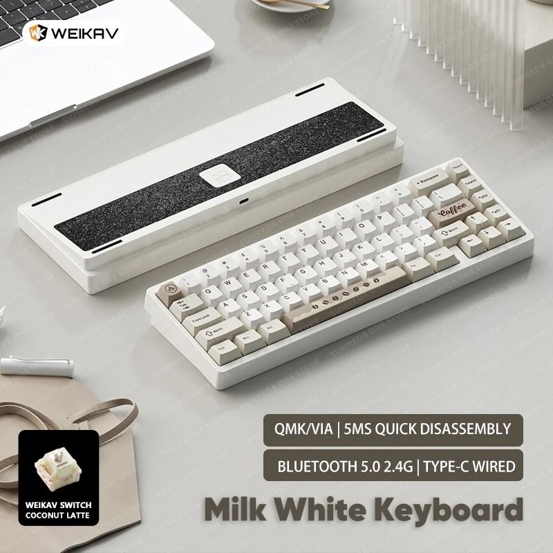 Lucky65 V2 65 Keys Mechanical Keyboard with Aluminum Case RGB Lighting and Hot Swappable Switches
