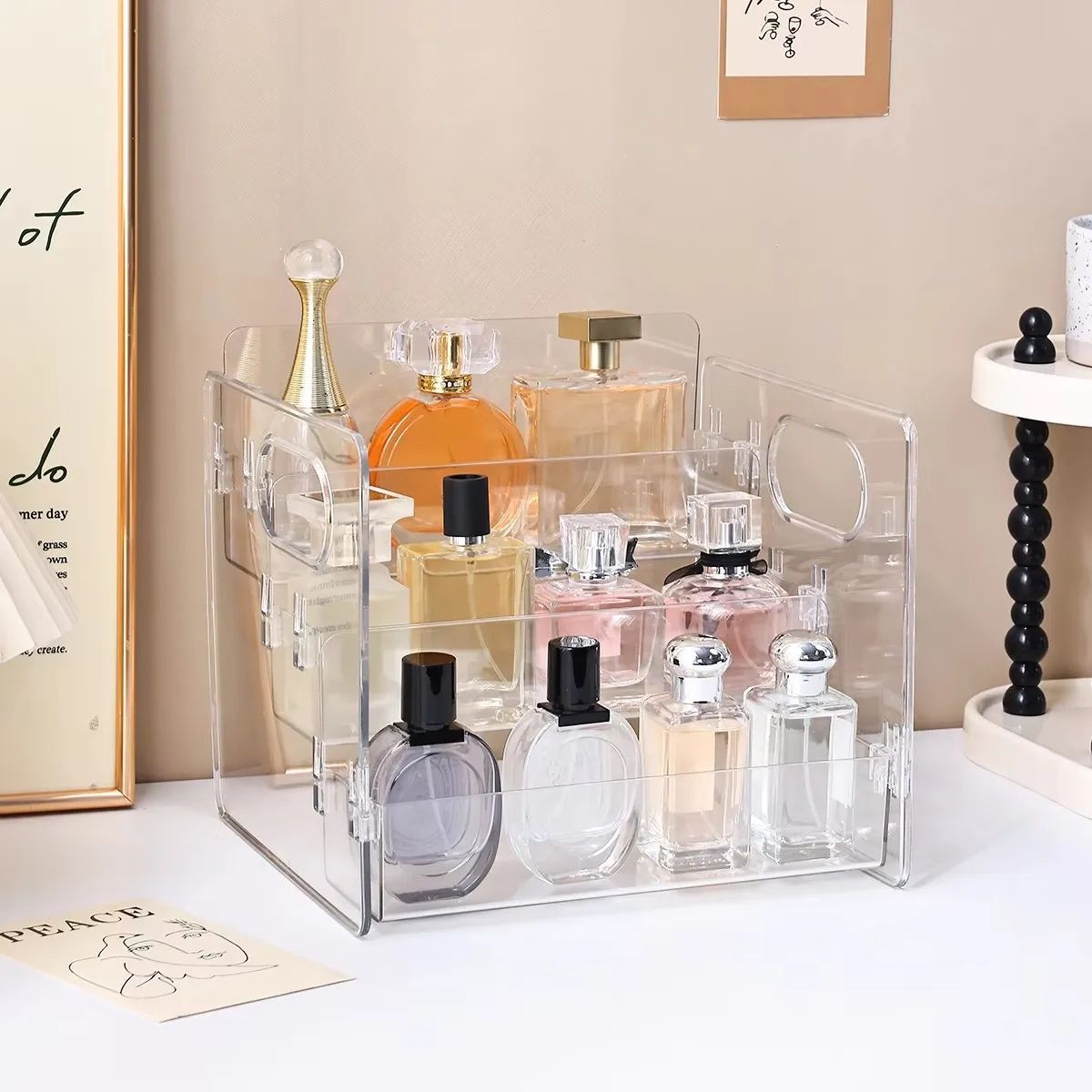 3 Tier Acrylic Perfume Display Organizer