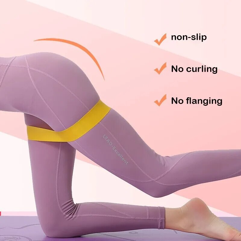 High Resistance Yoga Bands Set Glute & Stretch Training Loop Kit