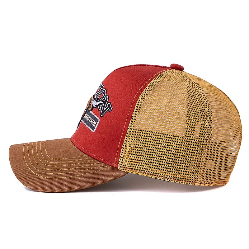 Bulls Head Mesh Trucker Hat – Adjustable Snapback Summer Baseball Cap