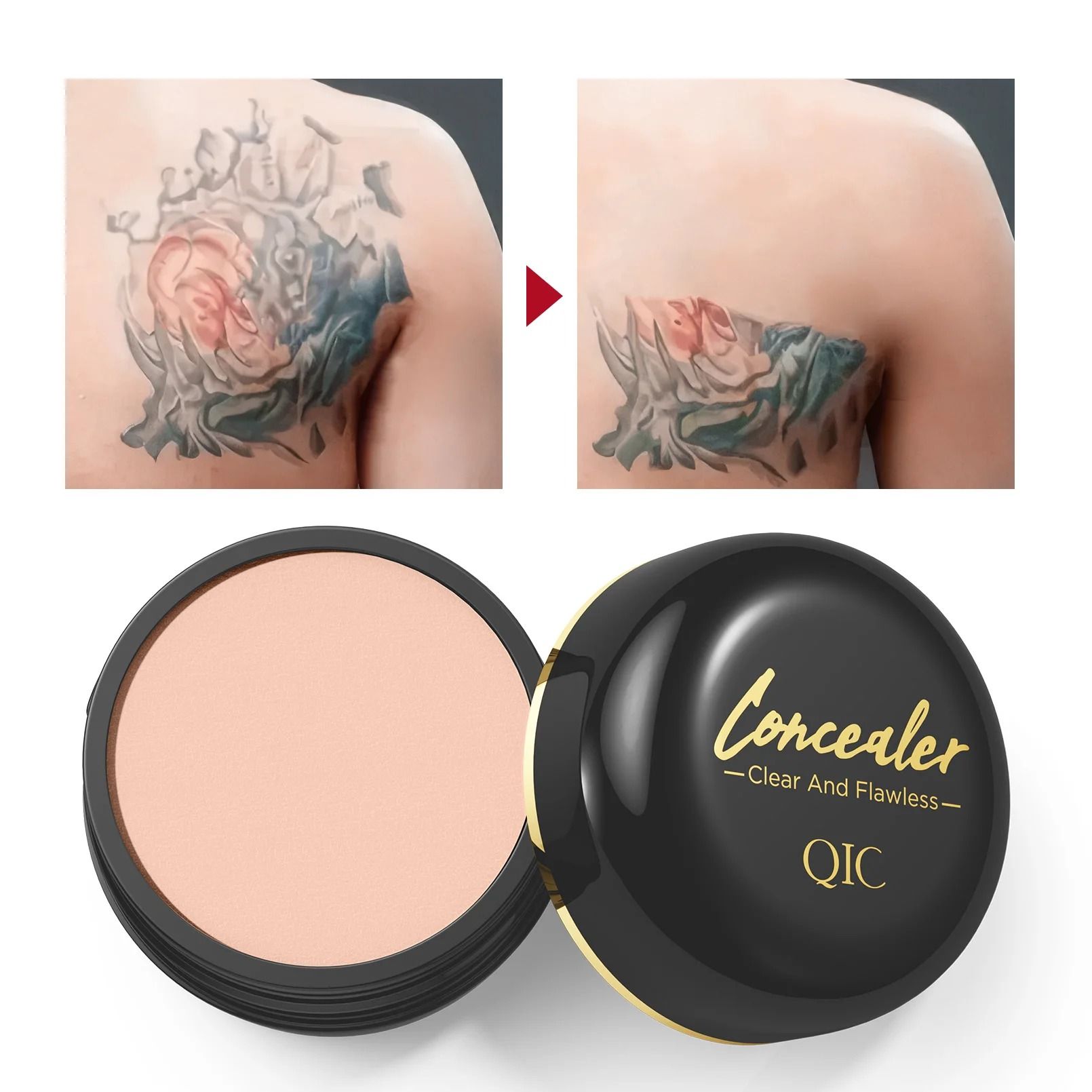 FlawlessBlend Waterproof Tattoo Concealer Full Coverage Body Foundation