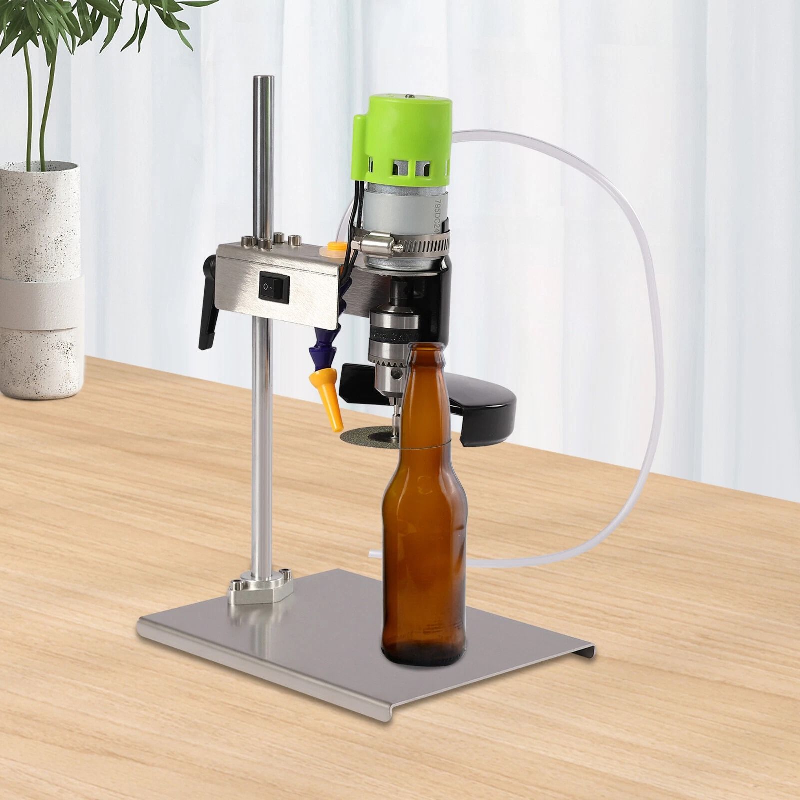 Glass Bottle Cutter Electric Machine with 3 Saw Blades