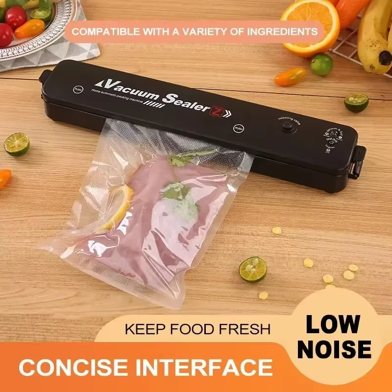Portable Vacuum Food Sealing Machine Automatic Packaging System for Home Kitchen, US Plug