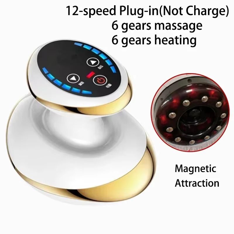Rechargeable Electric Cupping and Guasha Body Massager with Heating