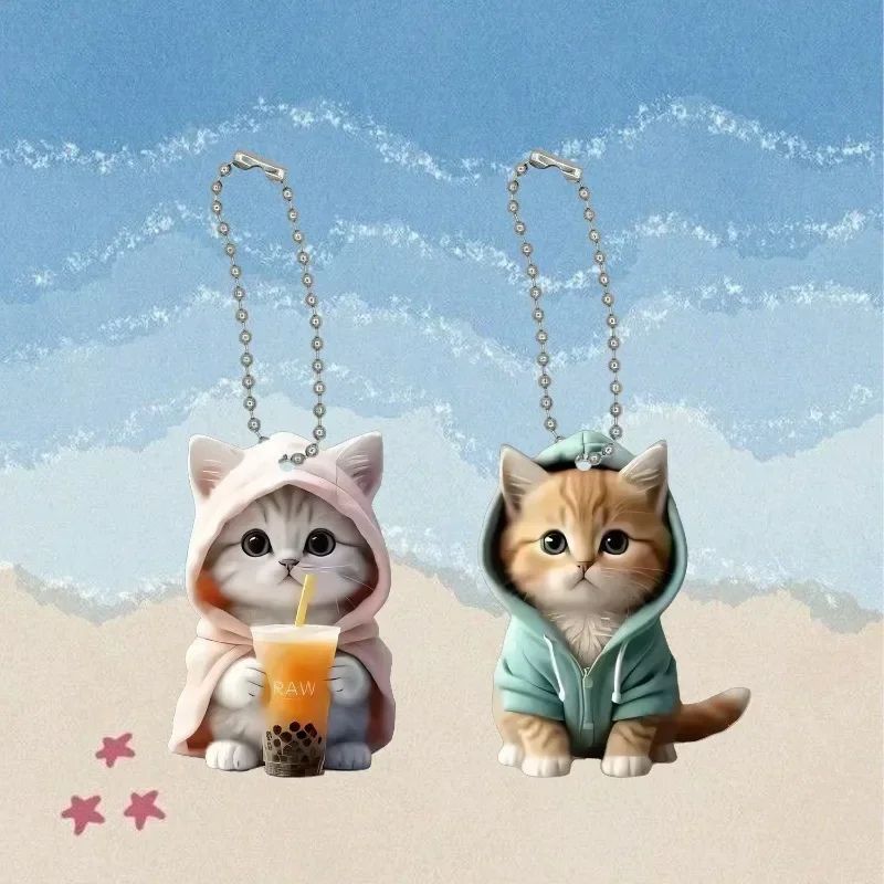 Cute Cat Car Air Freshener Vent Clip with Long Lasting Fragrance