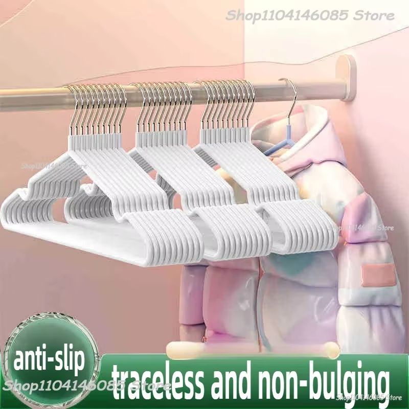 Premium Metal Non-Slip Traceless Clothes Hangers – Durable Space-Saving Organiser (10-Pack)