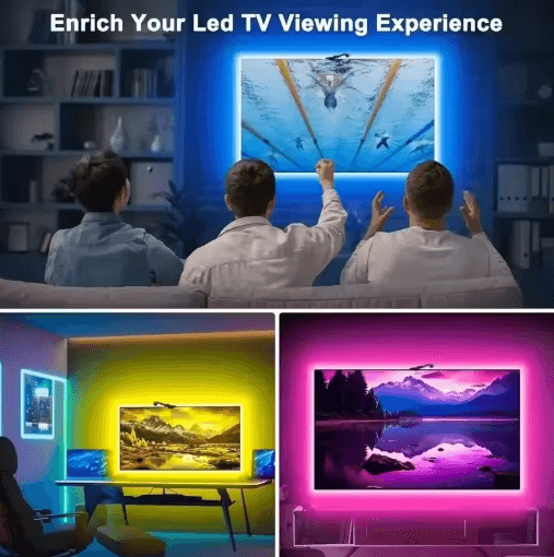RGBIC TV Backlight with Camera Sync Smart TV LED backlight for Immersive Gaming & Movies