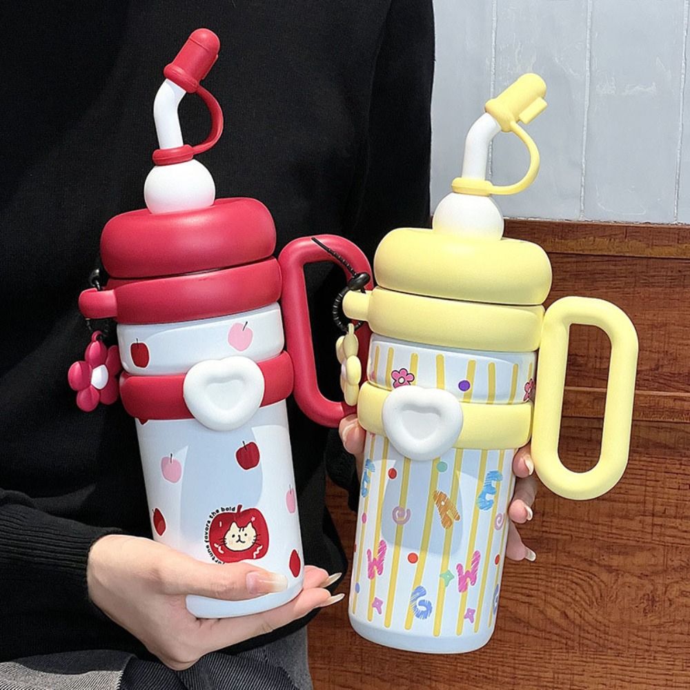 Insulated Stainless Steel Thermos Coffee Cup with Handle
