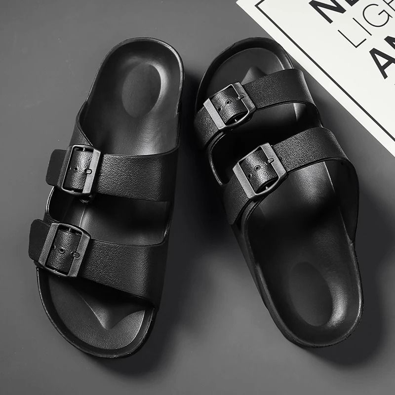 Mens Waterproof EVA Molded Slip-On Slippers