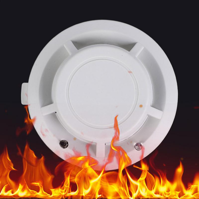 Wireless Smoke Detector Interconnected Photoelectric Fire Alarm Battery Operated