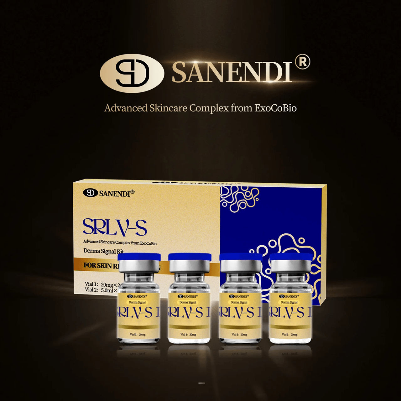Exosome Stem Cell Facial Serum with Hyaluronic Acid for Anti Aging and Skin Brightening