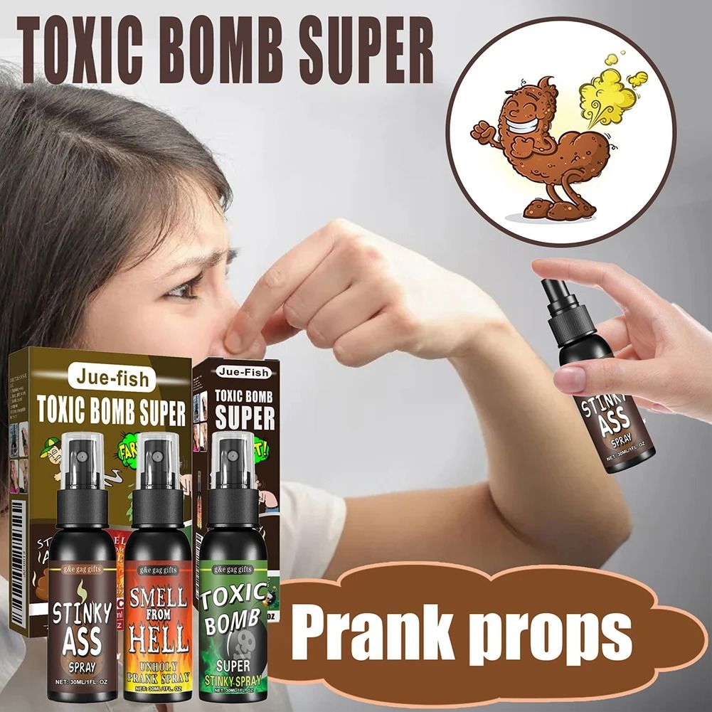 30ml Fart Spray Prank Toy – Smelly Stink Bomb Gag Gift for Parties, Jokes, and Fun Pranks