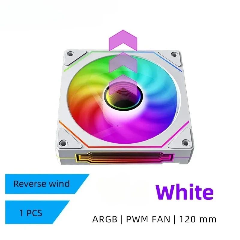 LDPCSJ PRISM 4 PRO 120mm ARGB PWM PC Cooling Fan Quiet 45.2CFM