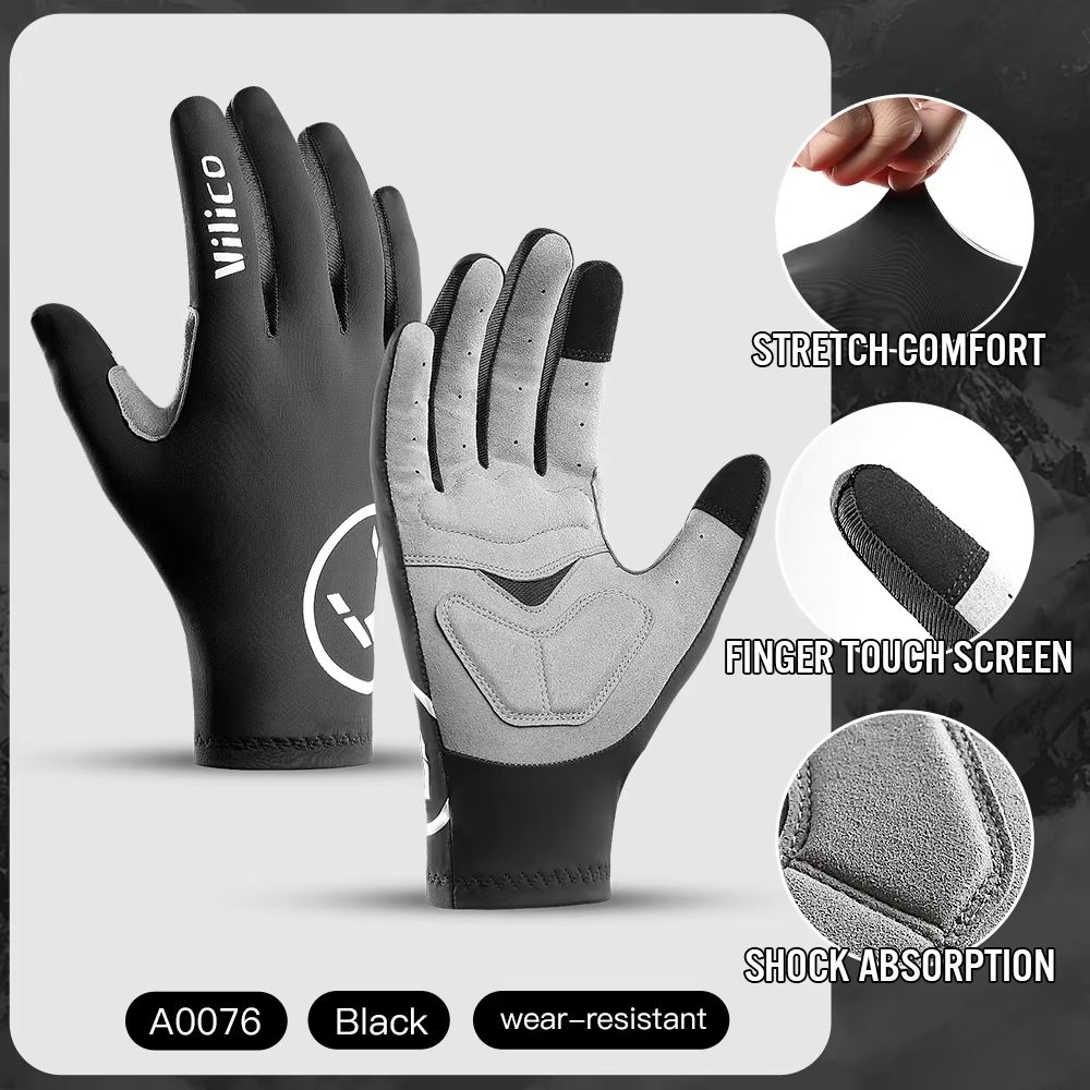 Breaking Wind Half Finger Cycling Gloves Anti-slip Road Bike and MTB Mittens
