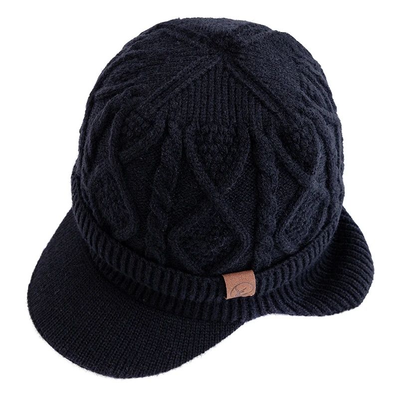 ArcticShield Plush-Lined Winter Hat with Ear Flaps – Unisex Thermal Knit Beanie for Outdoor Adventures