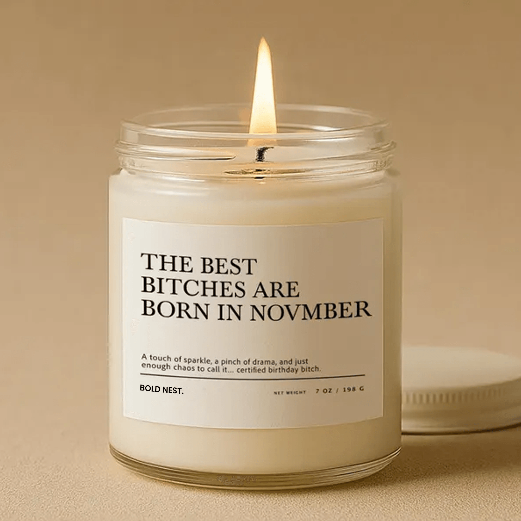 November Birthday Candle Gift Funny November Birthday Gift For Her Birthday Candle November Girl Gift Personalized Birth