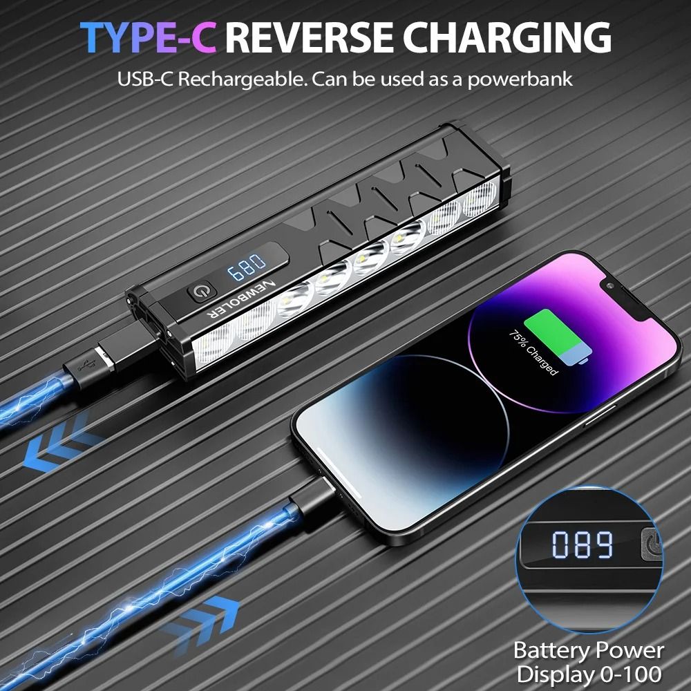 High Power Bicycle Front Light 10000 Lumen USB Rechargeable Waterproof Cycling Lamp