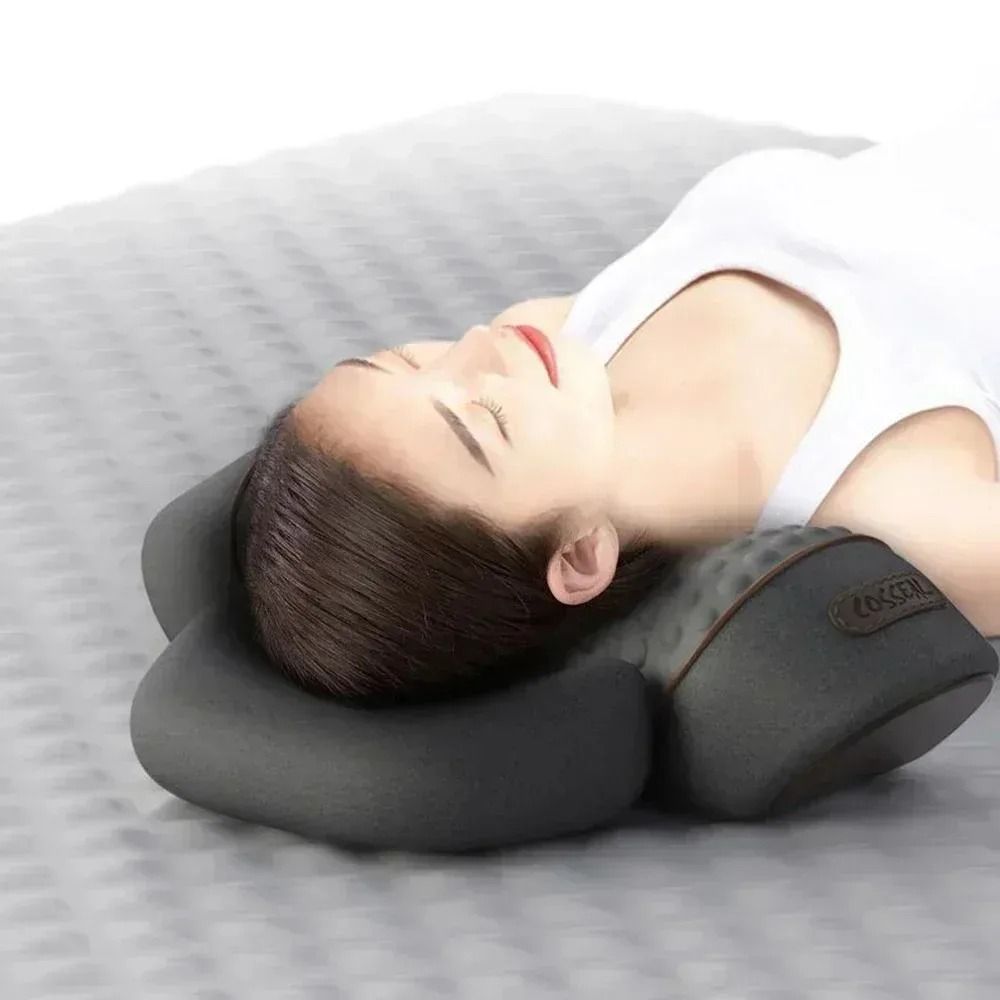 Heated Neck and Shoulder Traction Massager with Electric Vibration