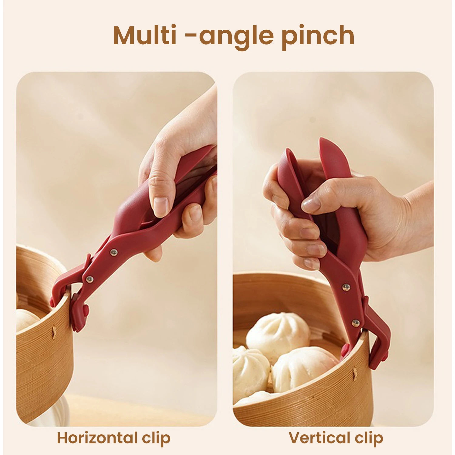 Anti-scald Clip Silicone Kitchen Holder, Anti-hot Plate Dish Pot Lifter, Heat Resistant Gadget