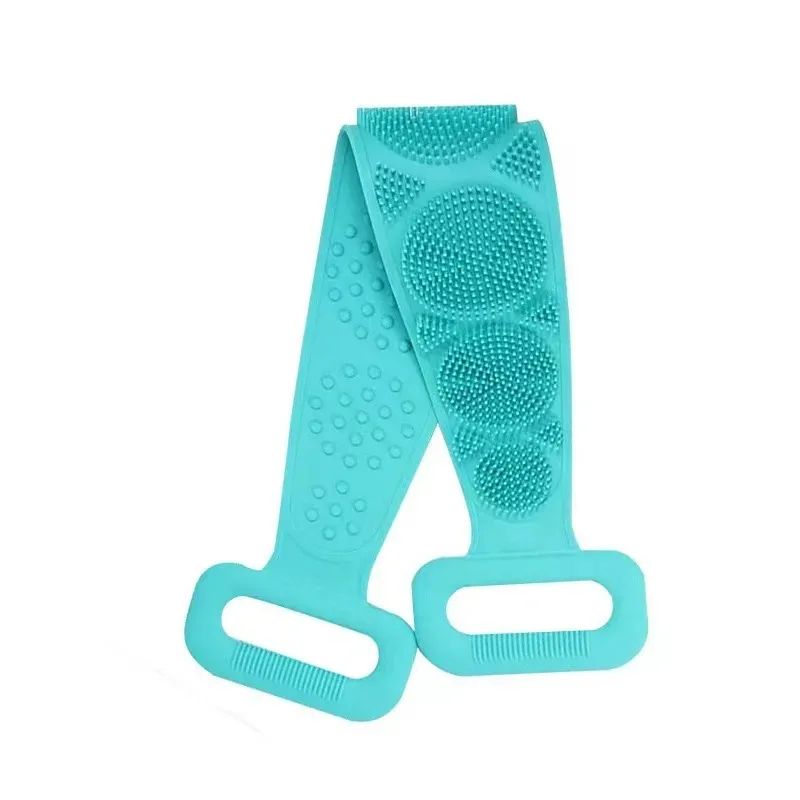 Extended Skin Clean Brushes, Body Sponge Silicone Back Brushes, Rubbing Back Peeling Massage Shower Belt