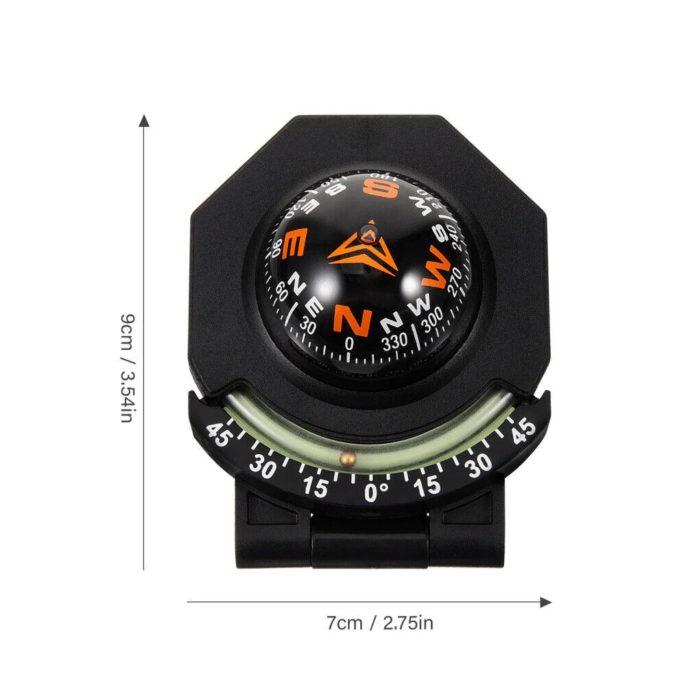 High Precision Car Compass with Inclinometer Dashboard Navigation Gauge