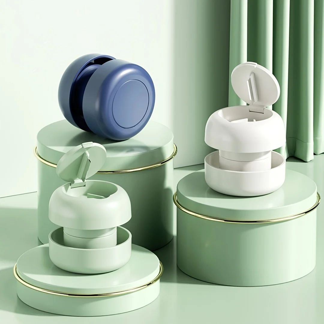Compact 3-in-1 Portable Pill Cutter, Divider & Grinder