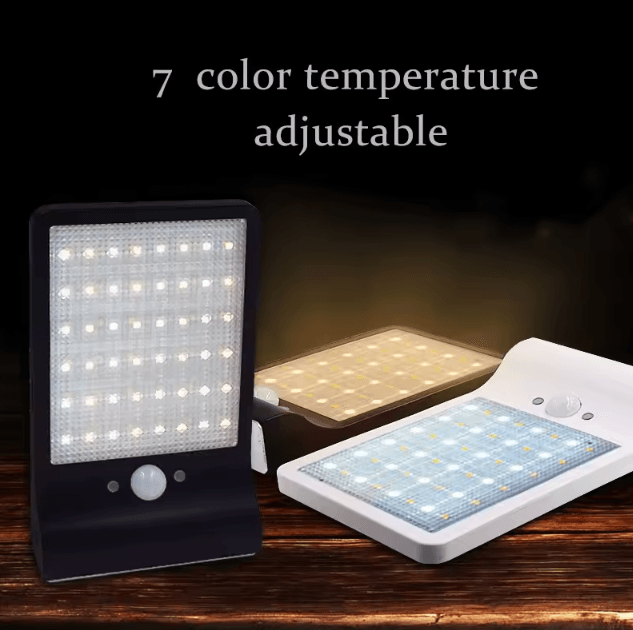 48-LED 800LM Solar Motion Sensor Wall Light IP65 Waterproof Outdoor Solar Lamp with Remote Control