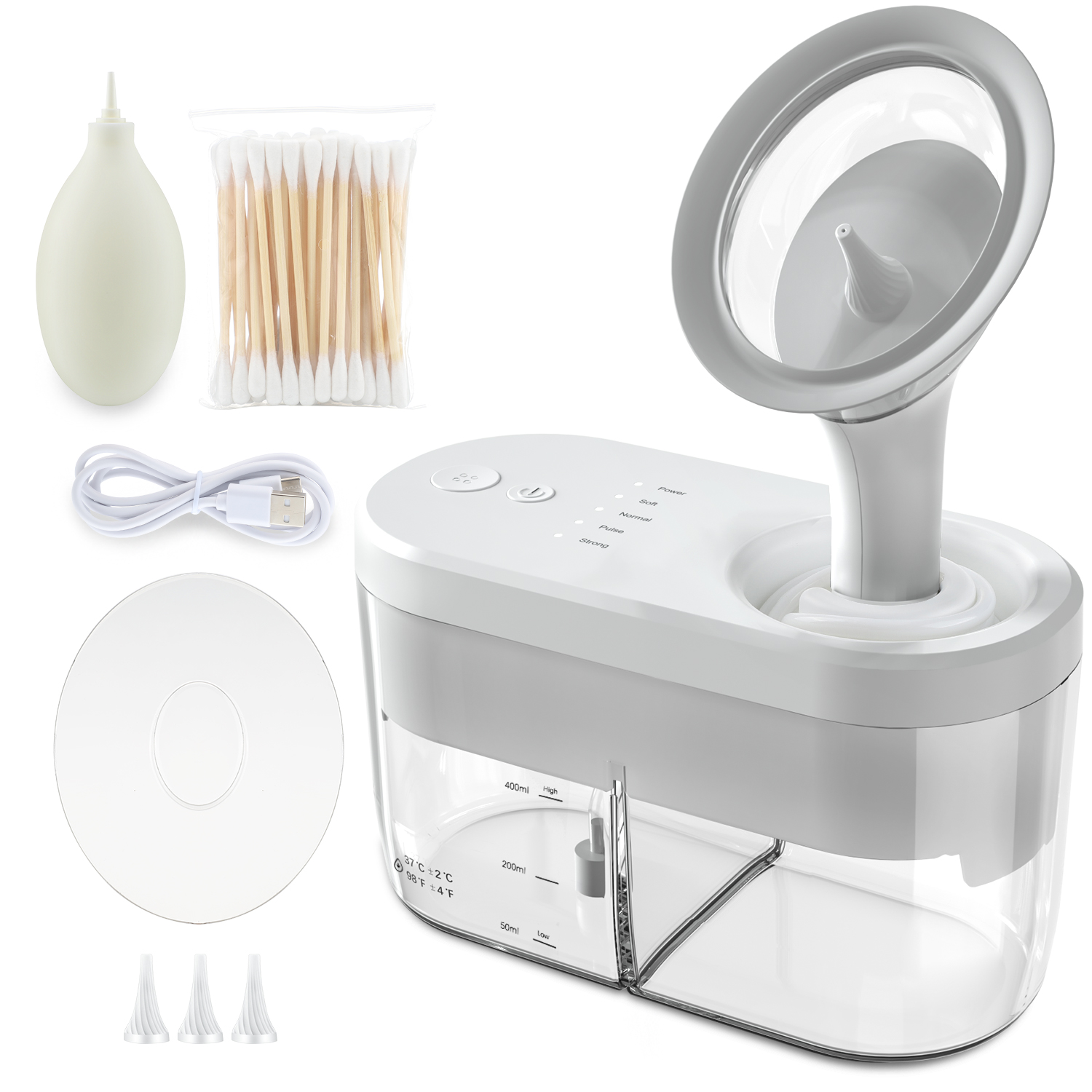Electric Ear Wax Removal Irrigation System, Safe Ear Cleaner Kit for Adults & KidS