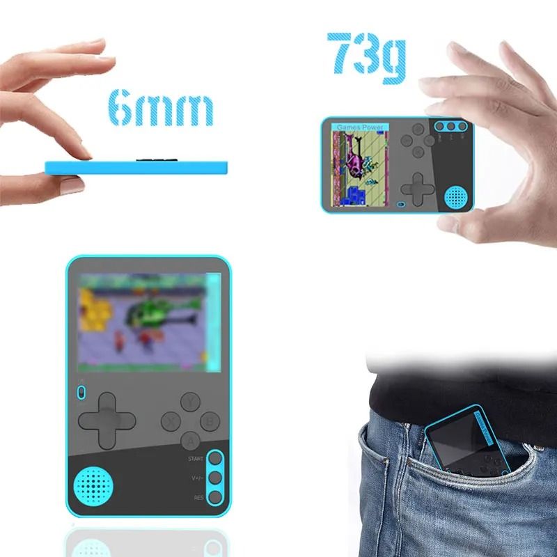 Retro Handheld Game Console with 500 Classic Games LCD Rechargeable