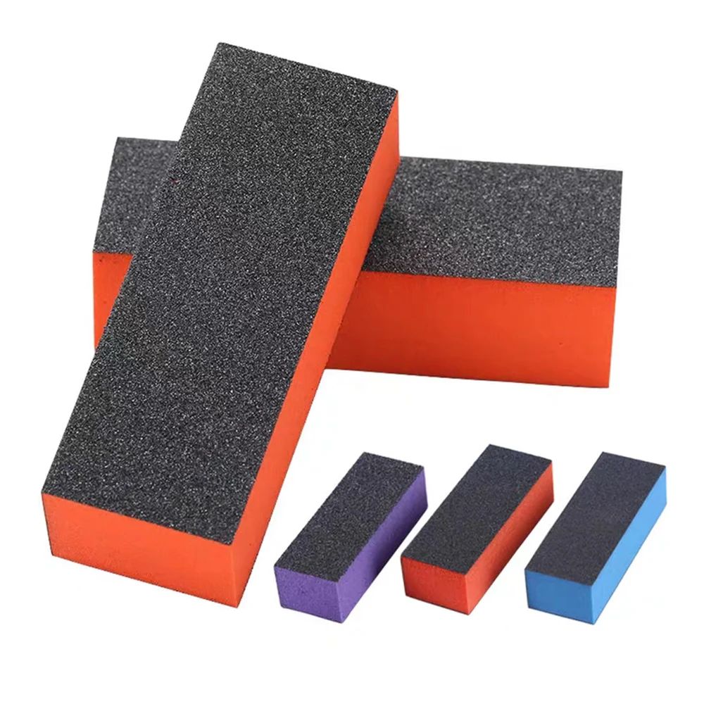 Sponge Nail Buffer Blocks 3 Way Nail Polishing Manicure Set 100 Pack