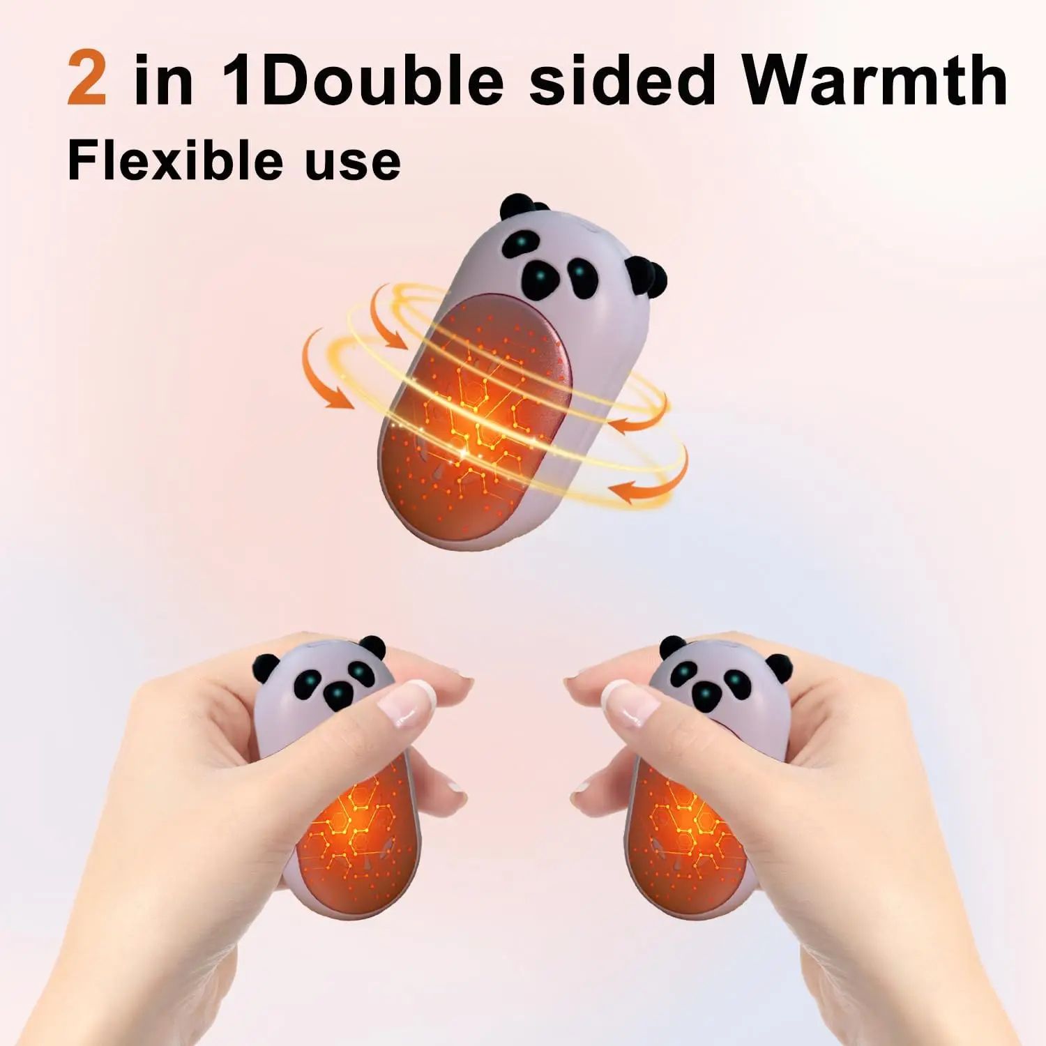 Rechargeable 6000mAh Hand Warmers 2-Pack