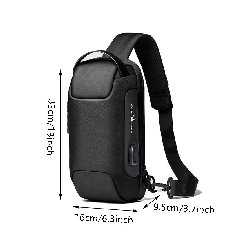 Men Waterproof Anti Theft Crossbody Shoulder Bag