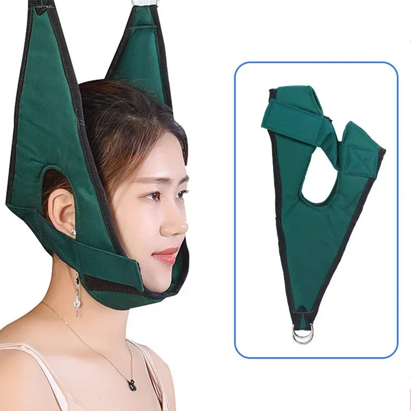 Neck Stretching Belt, Chiropractic Tools Neck Harness, Cervical Traction Device for Osteochondrosis Relief
